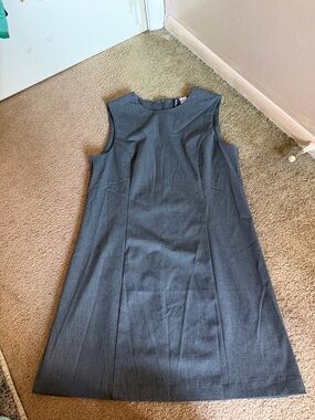 H&M Gray Sleeveless Shift Mini Dress